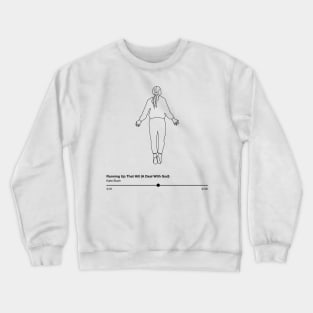 max mayfield x running up that hill BLACK LINEART VERSION Crewneck Sweatshirt